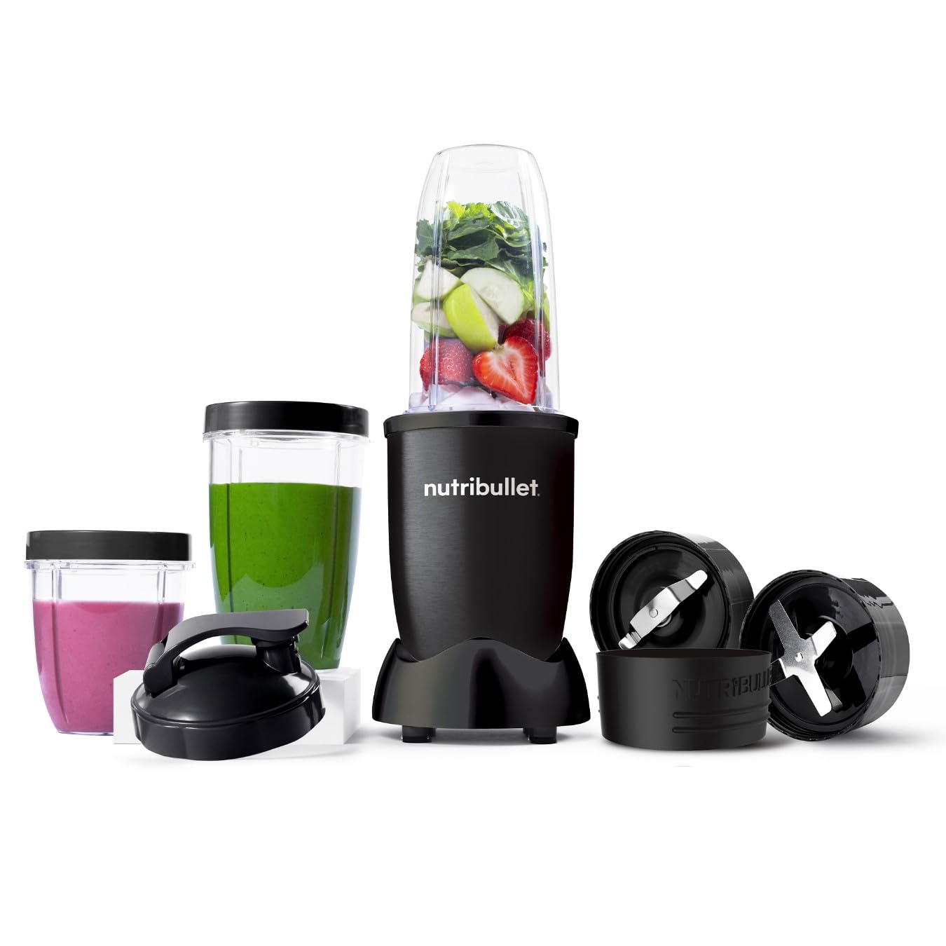 Mega Pack with Nutribullet 900w Motor Base & 9 Accessories - Includes 1x 500ml C