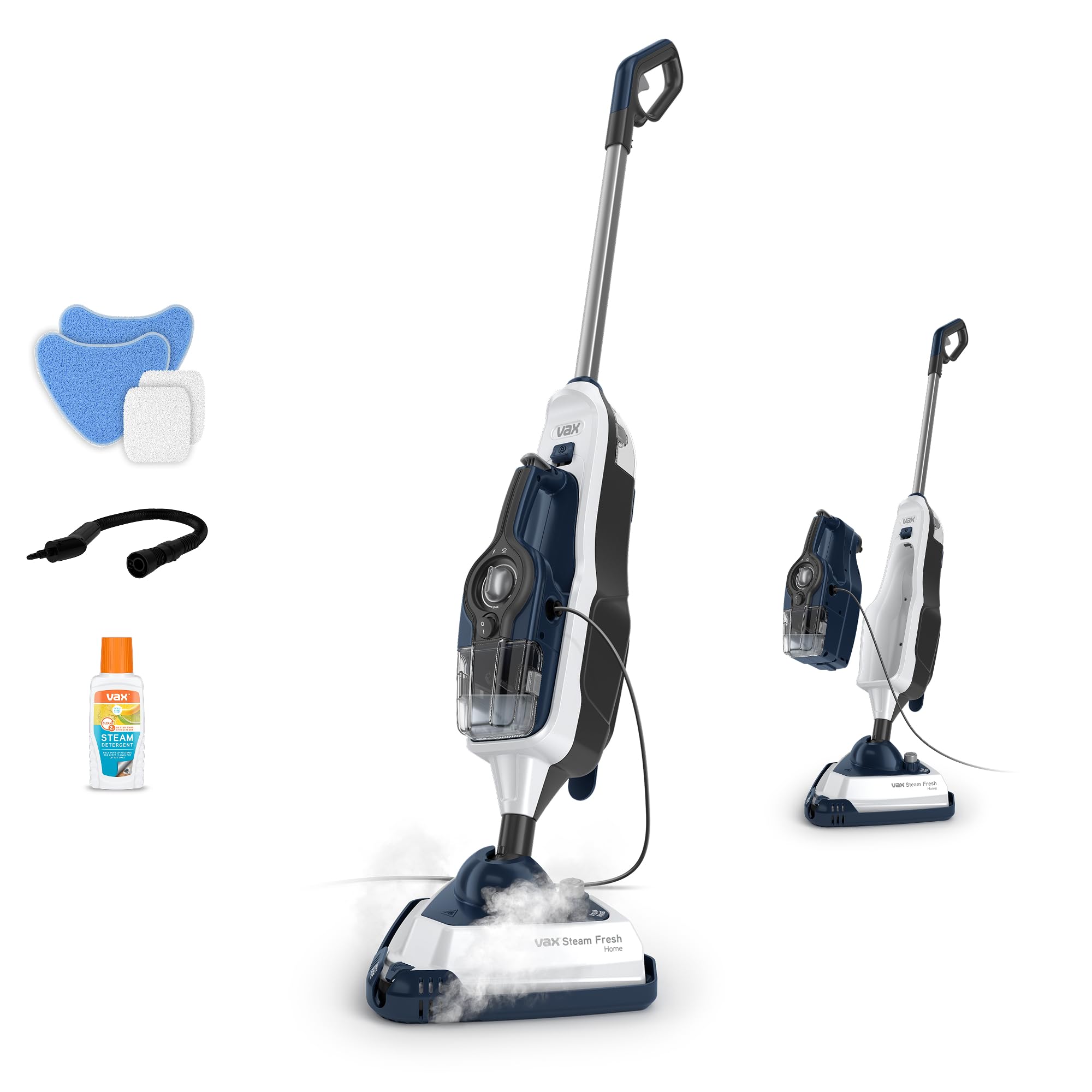 Steam Fresh Home Steam Cleaner, Portable Handheld and Floor Steam Mop, Detergent