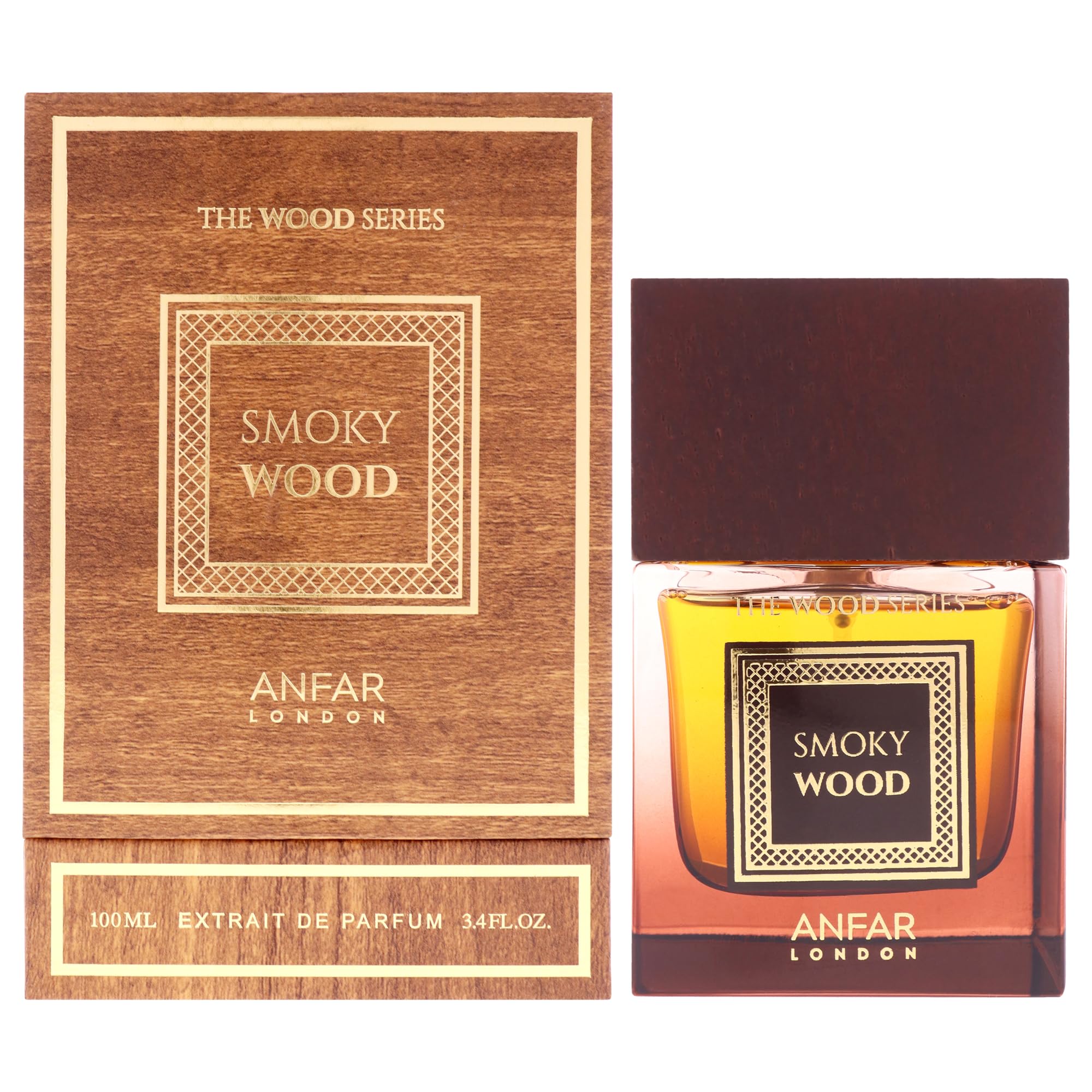 London - Smoky Wood by Anfar for Men - 3.4 oz Extrait De Parfum Spray