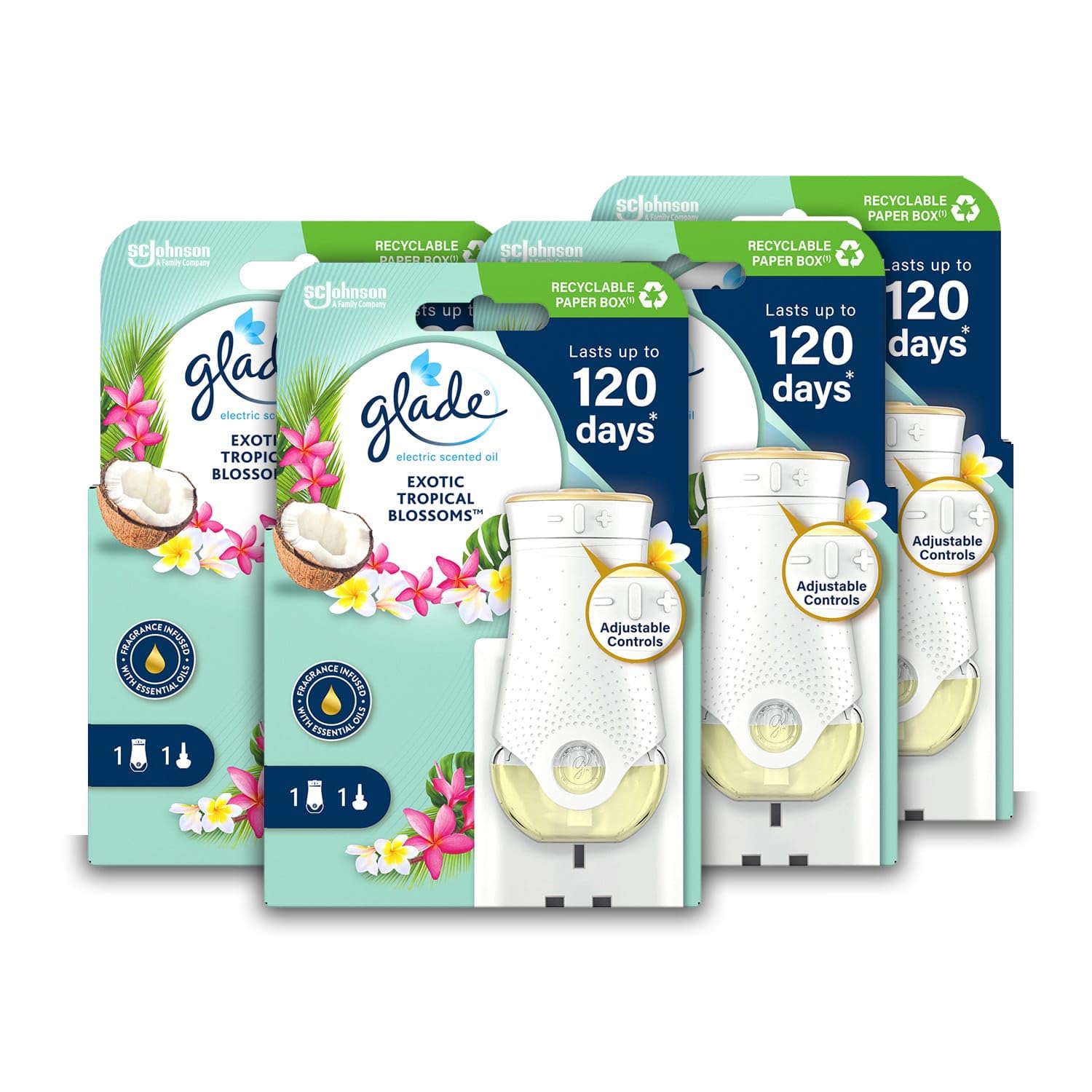 Plug in Air Freshener Holder and Refill, Electric Scented Oil Room Air Freshener