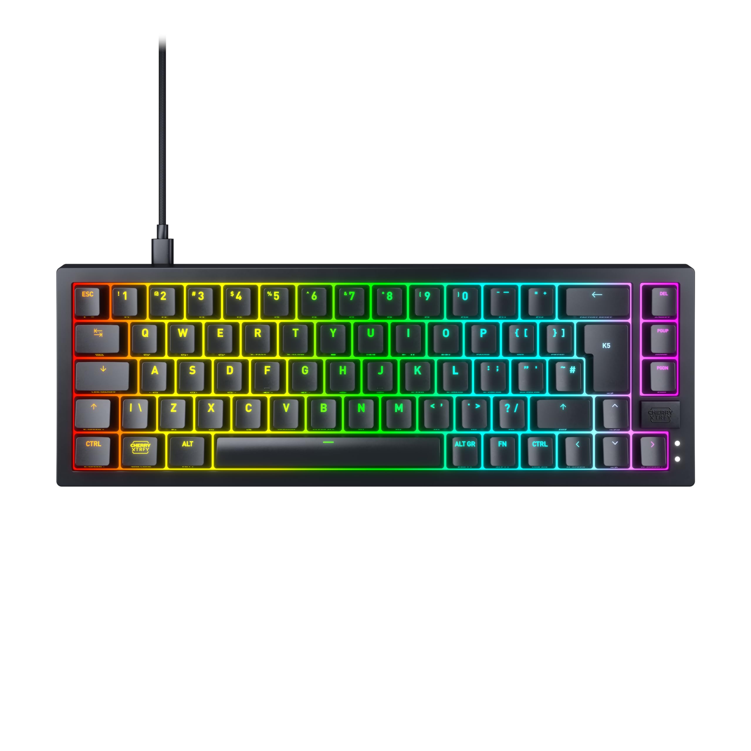 CHERRY K5V2 Compact, Mechanical 65 Percent Gaming Keyboard, UK Layout (QWERTY), 