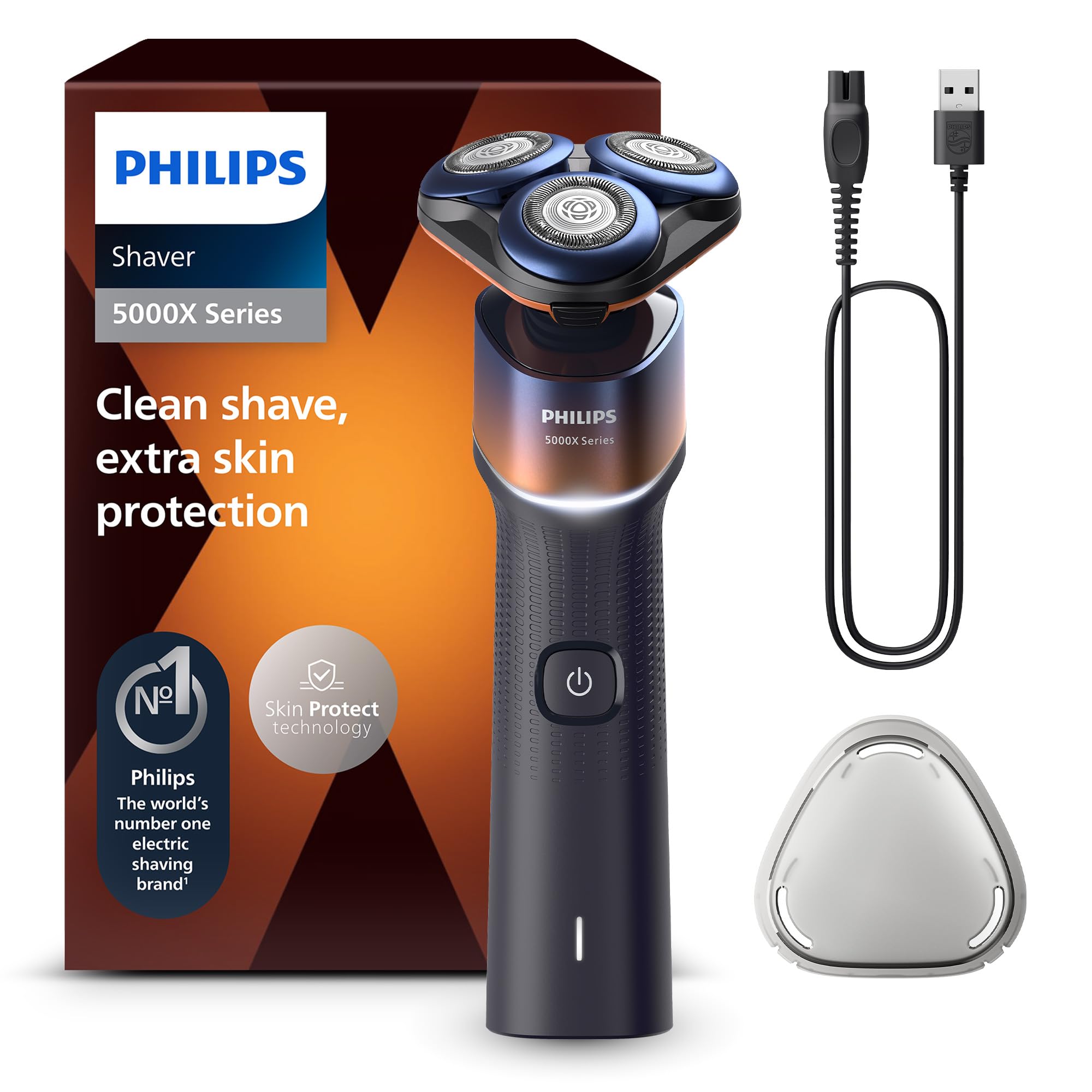 Shaver 5000X Series, Wet and Dry Electric Shaver, Skin Protect Technology, 360 F