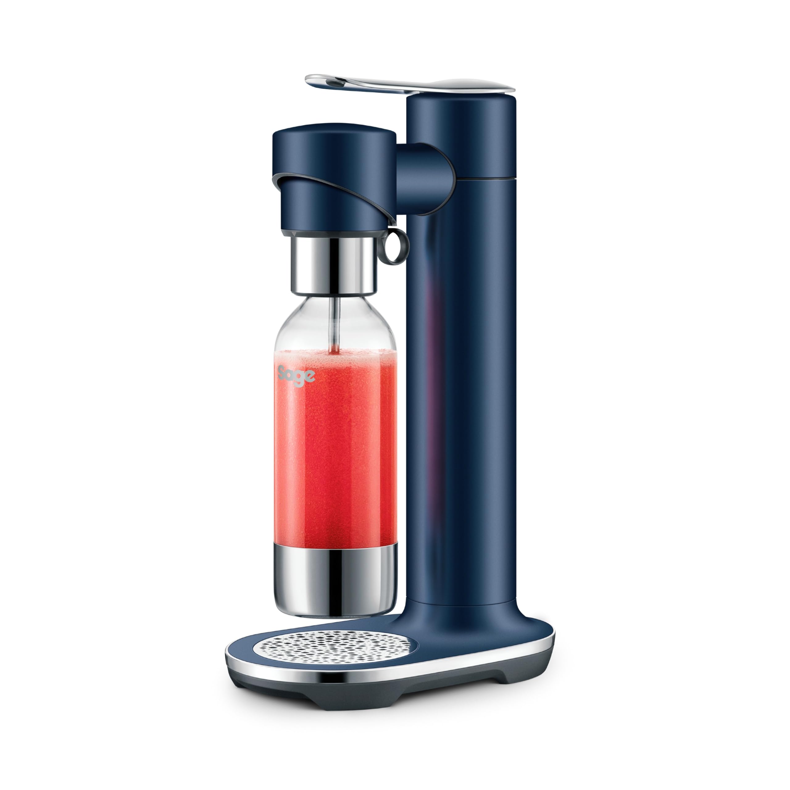 InFizz Fusion Soda Maker, For Sparkling Water, Damson Blue