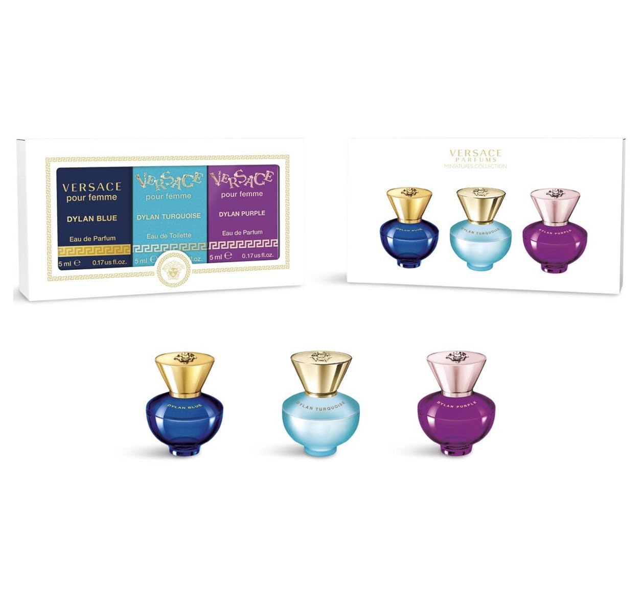 Women's Trio Miniature Collection 3 x 5ml (Dylan Purple & Turquoise EDP/EDT)