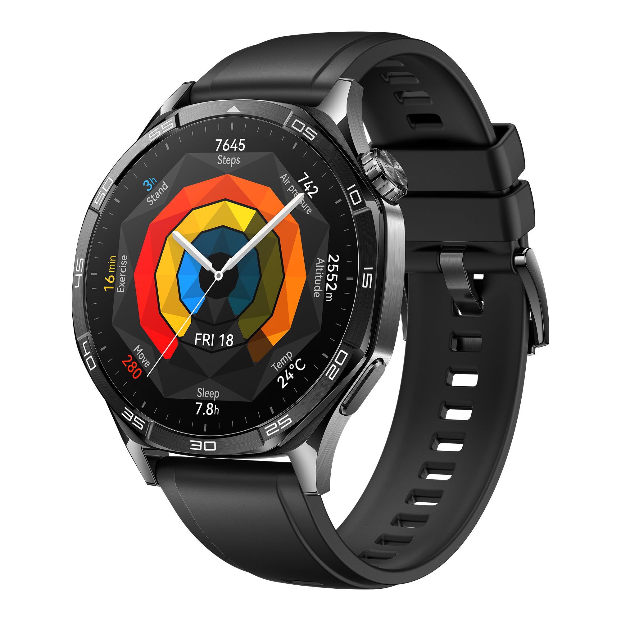 WATCH GT 5 46mm Smart Watch Sharp-Edged Design, Black