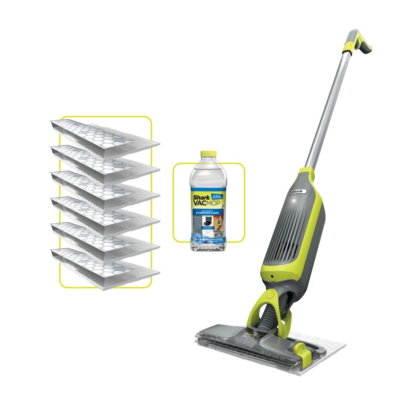VacMop 2-in-1 Cordless Hard Floor Vacuum Spray Mop, VM200UK